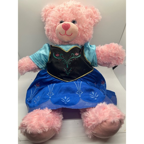 Build-a-Bear Pink Bear Lovely Stuffie Elsa Dress Frozen Disney Dress-up - Picture 2 of 7
